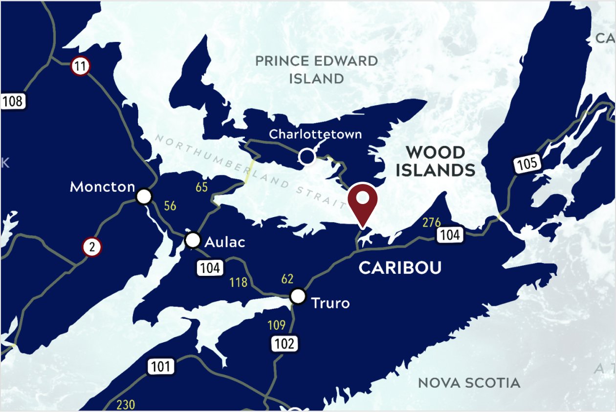 Map of Caribou Terminal 