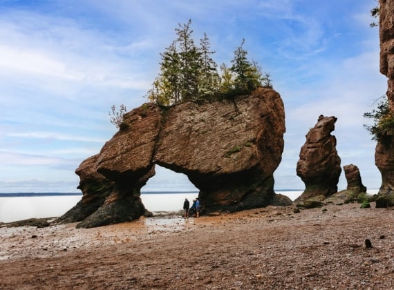 Hopewell Rocks in New Brunswick