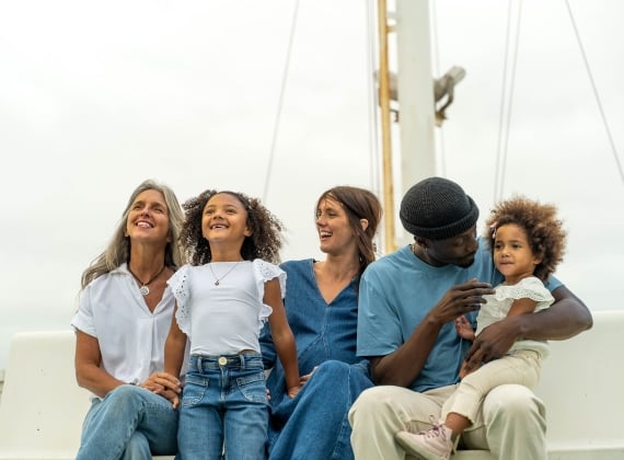 Family on Viewing Deck