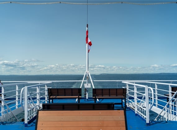 View Deck on MV Fundy Rose