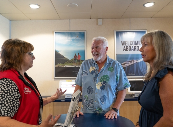 staff helping customers