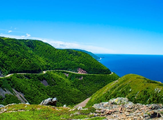 A lookout on the Cabot Trail