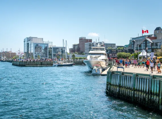 The boardwalk near Halifax harbour