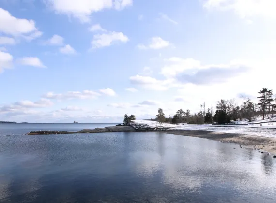 Point Pleasant Beach in the winter