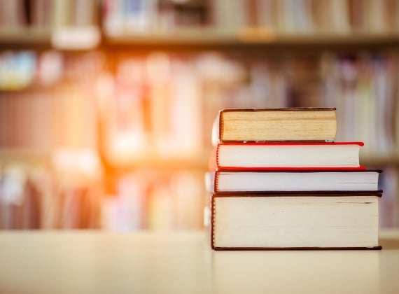 A stack of books