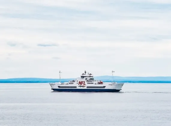 Northumberland Ferry at sea