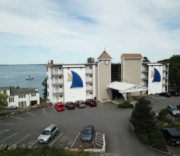 Aerial image of a Bar Harbor Hotel